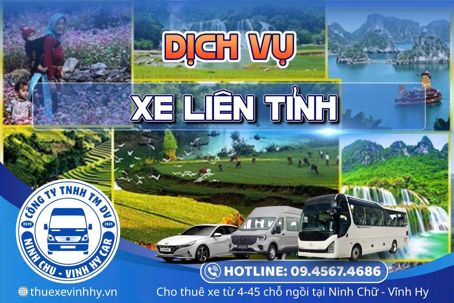 thuê xe du lịch vĩnh hy