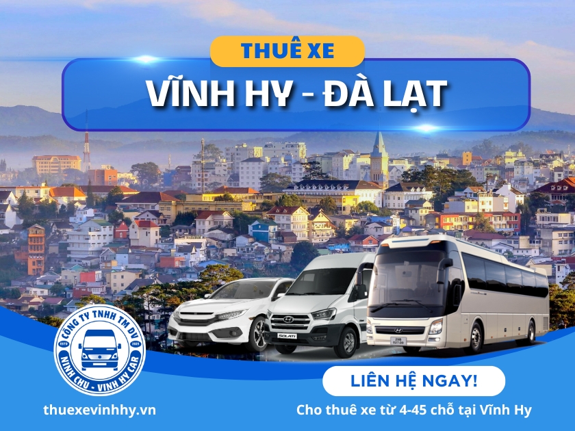 Thuê xe Vĩnh Hy đi Đà Lạt nhanh chóng