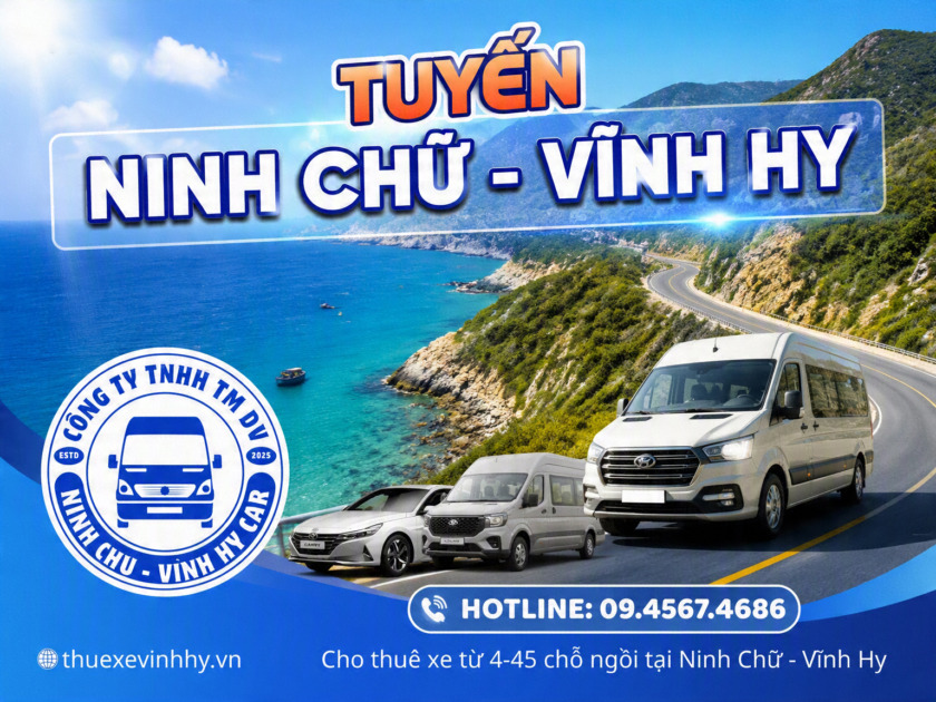 Thuê xe tuyến Ninh Chữ Vĩnh Hy